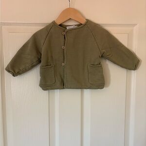 Zara Kids - Olive Green Kids Jacket - Size 6-9 months